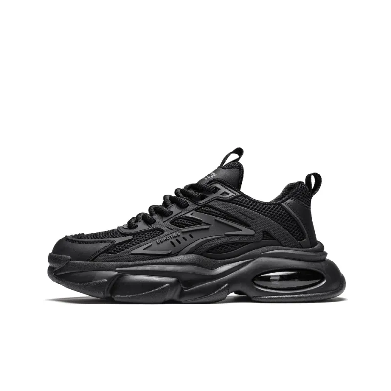 Magelly Chunky Sneakers Men Low Top Black-0