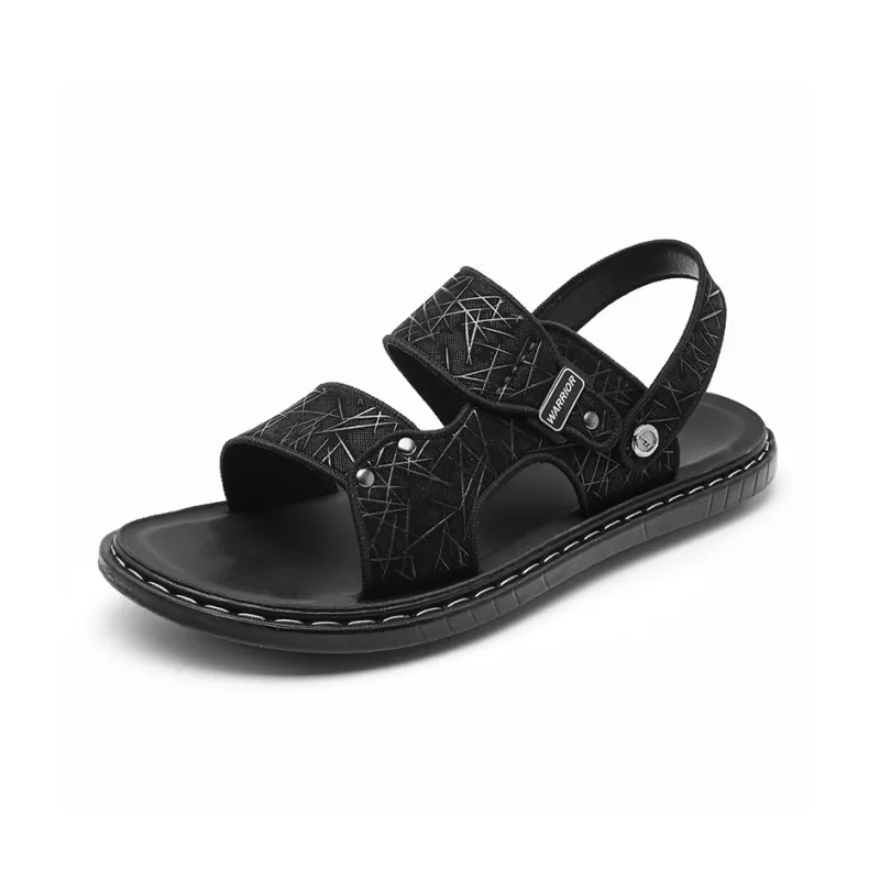 Warrior Casual Chef Shoes Beach Sandals Men's Black-2