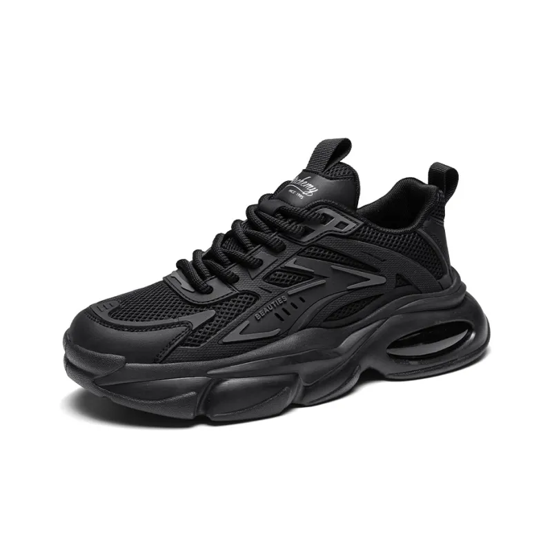 Magelly Chunky Sneakers Men Low Top Black-1