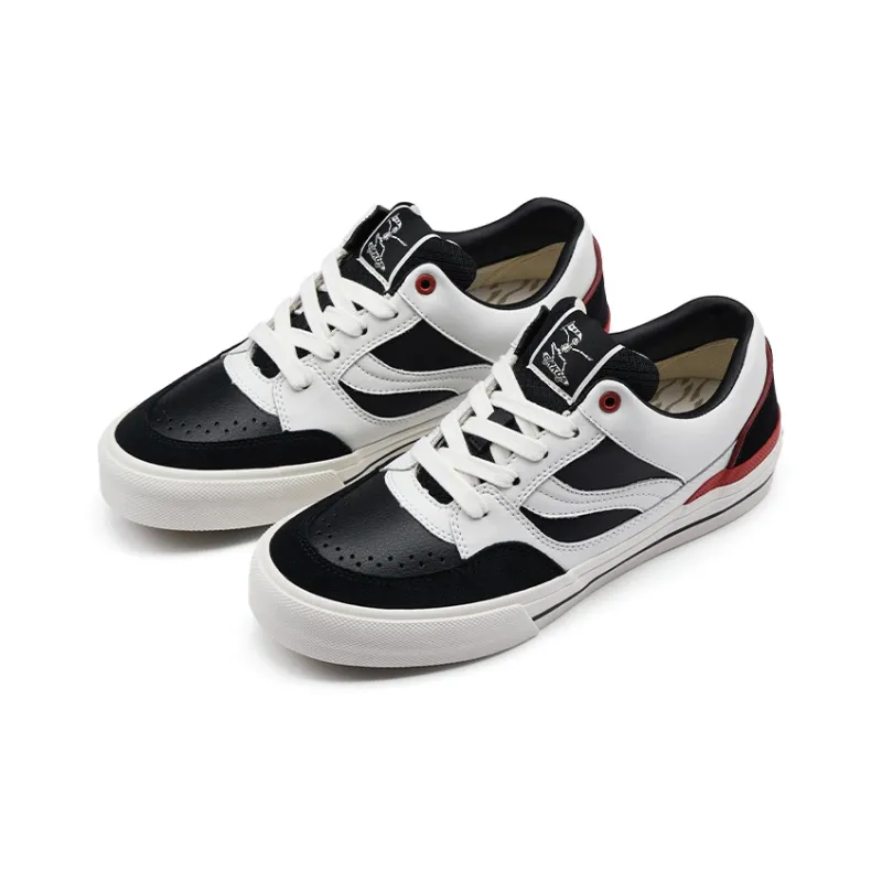 ODDCIRKUS TRAPEZE Skateboard Shoes Unisex Low Top Black/Red-0