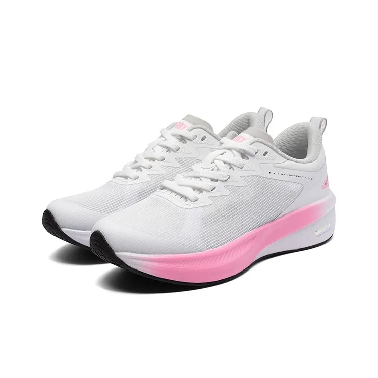 LPMX Cushioning Breathable Supportive Impact Resistant Low Top Running Shoes Unisex Pink-3