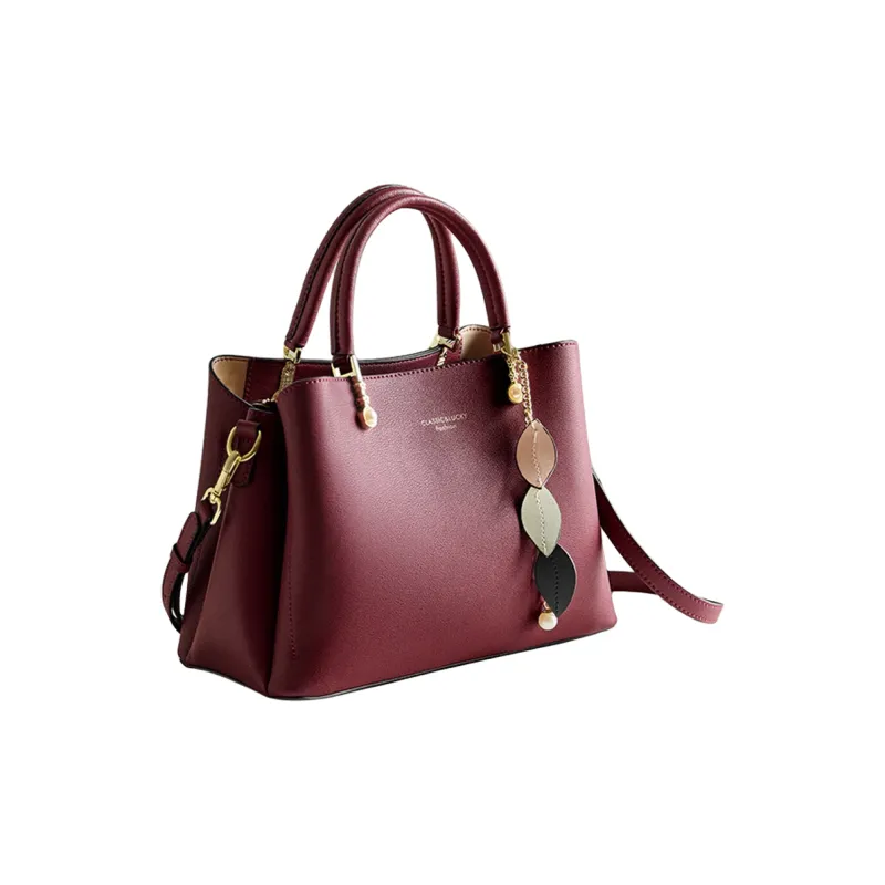 DIFENISE Cow Leather Portable Small Square Bag Shoulder Bag Large Size Women's Multicolor-5