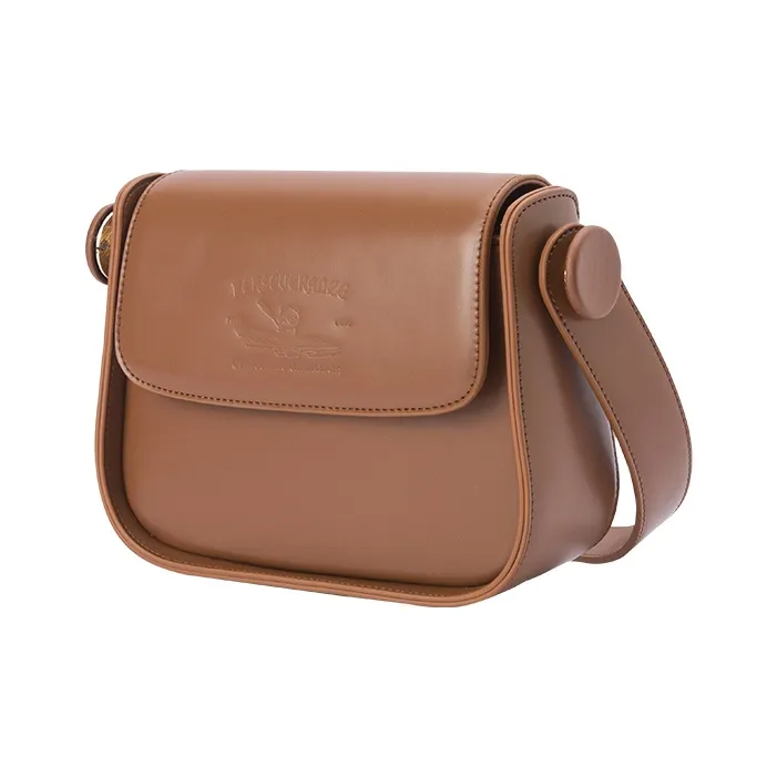 SEM/R PU Shoulder Bag Crossbody Bag Regular Women's Milk White / Caramel Brown / Black-6
