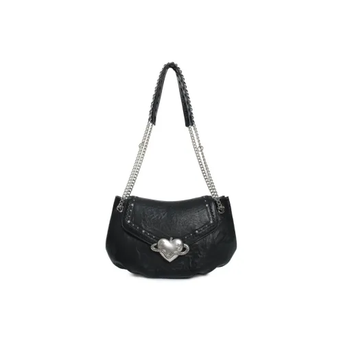 VFVF BAG OFFICAL Eco Friendly PU Pleated Dumpling Bag Shoulder Bag Medium Size Women's Black/White/Purple
