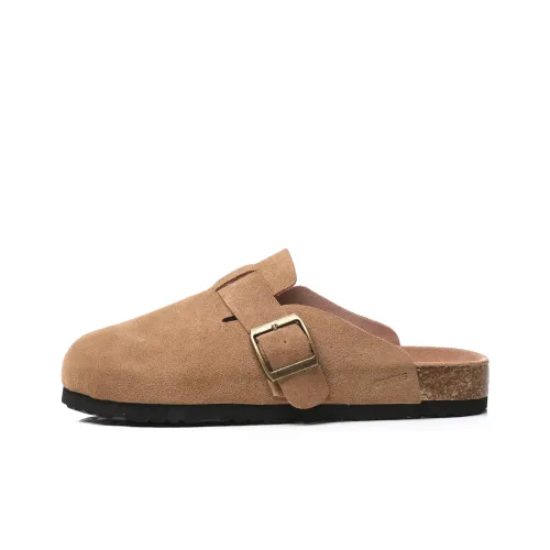 CISSTEG Composite Sole Metal Odor-Resistant Abrasion-Resistant Slip-Resistant Wrap-toe Slippers Unisex