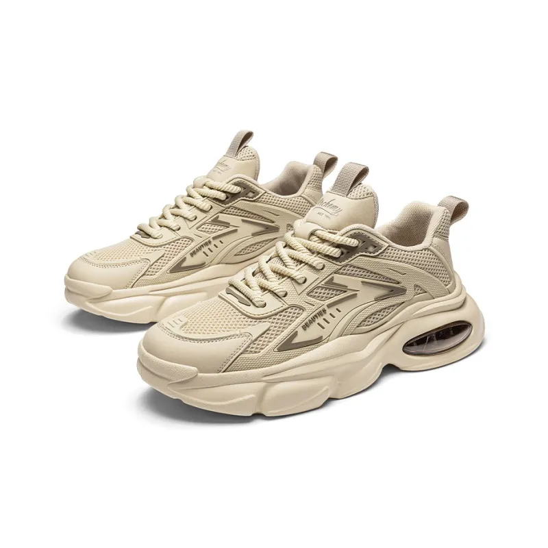 Magelly Chunky Sneakers Men Low Top Beige-3