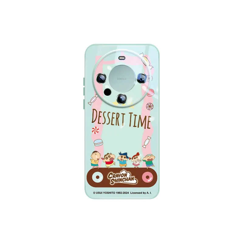Sen Dog x SHINCHAN Glass Material Cute Creative Individual Phone Cases Applicable To Huawei Mate60Pro/50/40-15