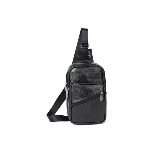 ROSEROOEN PU Travel Bag Regular Unisex Black