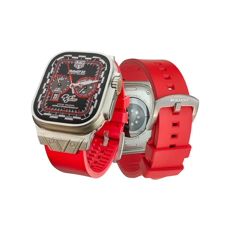 AKGLEADER Apple Compatibility Watch Band Fluoroelastomer Material-2