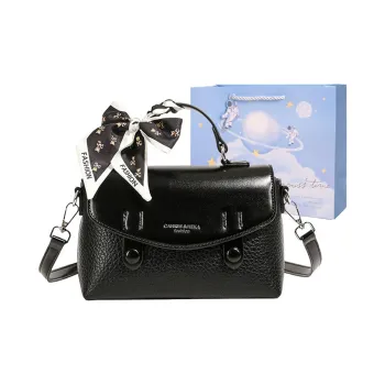 Duoluplo Doron Paul PU Crossbody Bag, Pillow Bag, Handbag, Shoulder Bag Regular Women's Black/Gray/Ecru