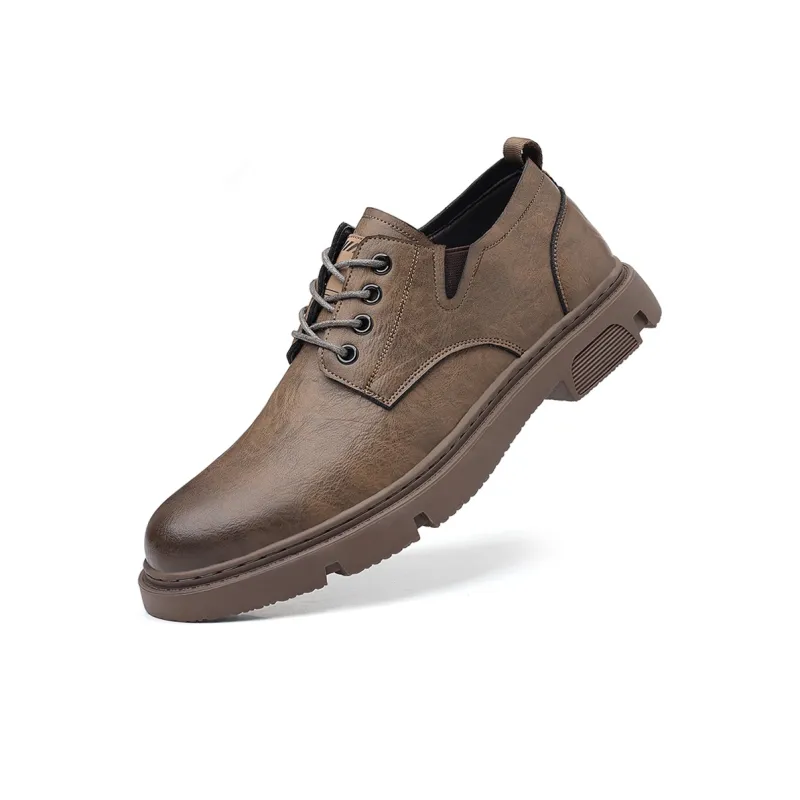 PTLS Dress Shoes Men Low Top Black/Brown-7