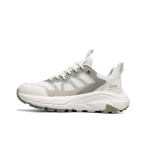 Jeep Outdoor Shoes Men Low-Top White \ Green