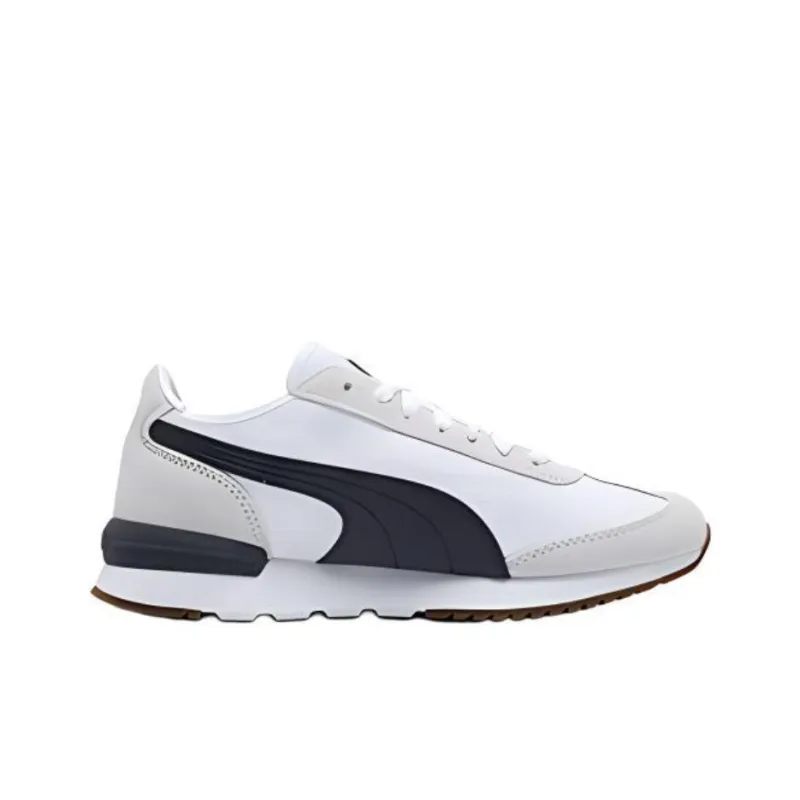 PUMA R78 Wear Resistant Low Top Casual Shoes Unisex Gray White Black-1