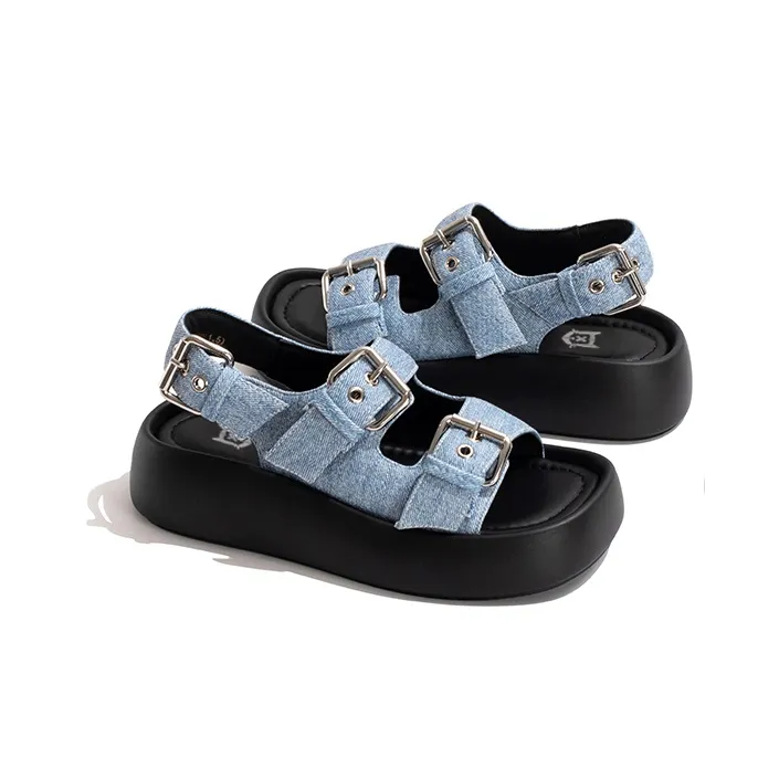 Old Meow Platform Height Increasing Beach Sandals Women's-1