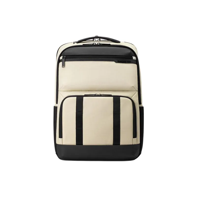 SAMSONITE Fabric Business Travel Backpack Men's Ivory White-0