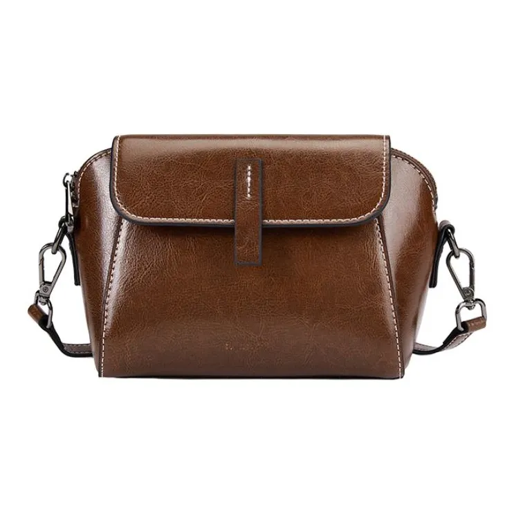 ST&SAT Cow Leather Crossbody Bag Shoulder Bag Small Size Women's Elegant White/Coffee/Elegant Black-6