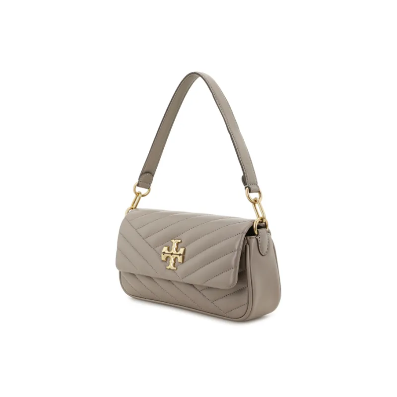TORY BURCH Kira Sheepskin Leather Handbag, Crossbody Bag, Shoulder Bag Trumpets Women's Hawk Gray-1