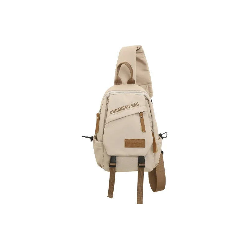 BAODIDAISHU Nylon Fabric Shoulder Bag Crossbody Bag Sling Bags Regular Unisex White Black Khaki Green-9
