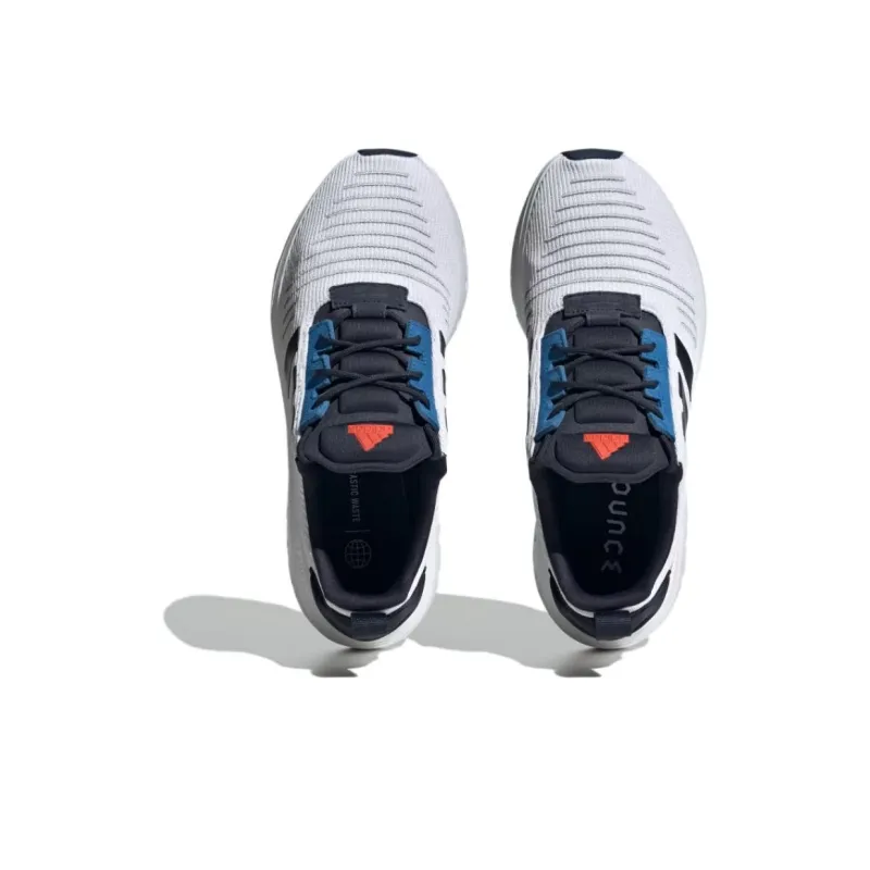 Adidas Swift Run Shock Absorbers With Slip Resistant Features Low Top Casual Running Shoes Men's White Black Blue-3