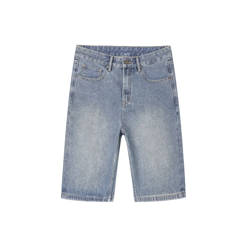 Jeep Denim Shorts Men Blue-1
