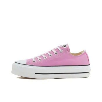 Converse Seasonal Color Platform Chuck Taylor All Star Thick Sole Pink White Sneakers 'Pink Blue' Women's