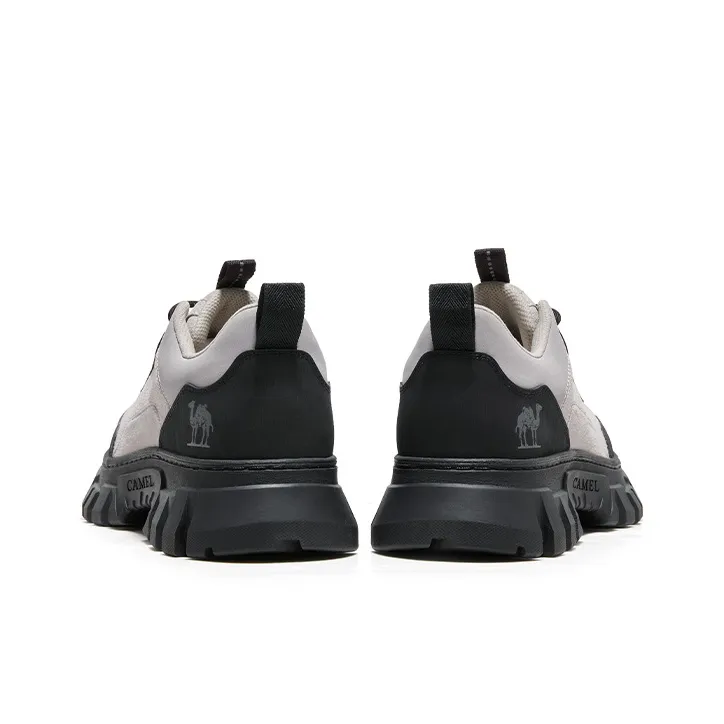 CAMEL Work Boots Men Low Top Light Gray/Dark Gray-3