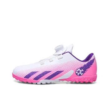 Kinglake Cushioning, Abrasion Resistant, Quick Dry Soccer Shoes Unisex White Pink