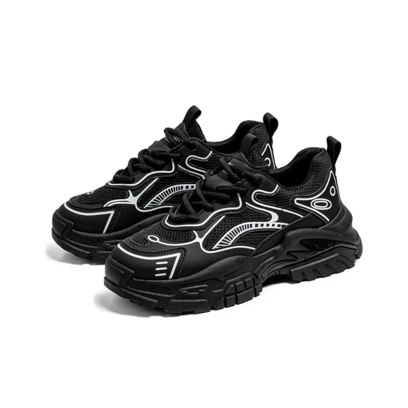 RBV Anti-Slip Wear-Resistant Low-Top Chunky Sneakers Men's-5