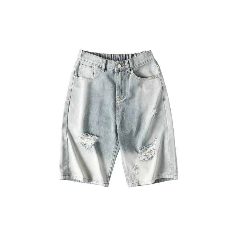 GDRX Denim Shorts Unisex Light Blue-1