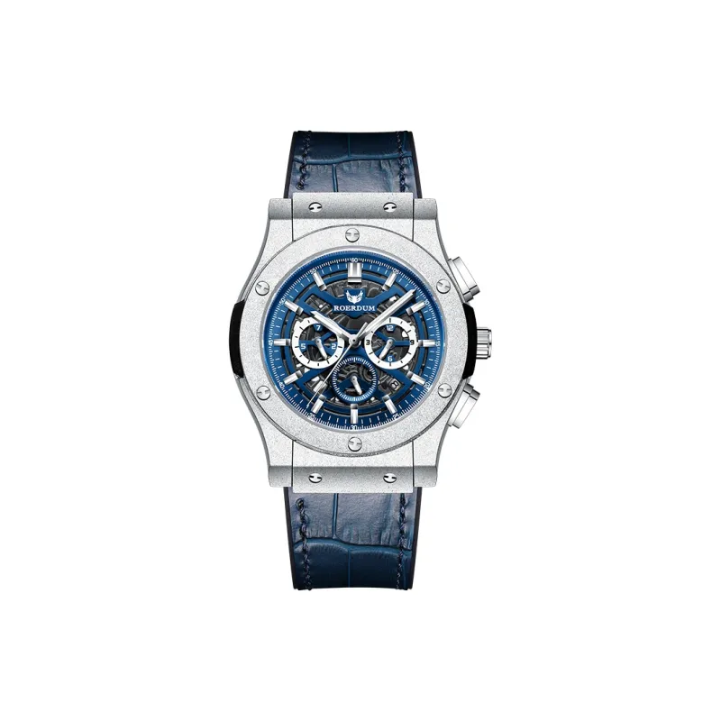 ROERDUM Mars GTR Automatic Mechanical Movement Genuine Leather Strap Watch Men's Watches Blue Dial-21