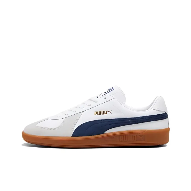 PUMA Army Trainer Anti-Slip Wear-Resistant Low-Top Skateboard Shoes Unisex Marine Blue-0