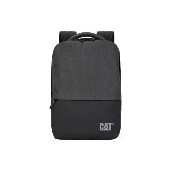 CAT Polyester Backpack Medium Size Unisex Black/Dark Gray/Black