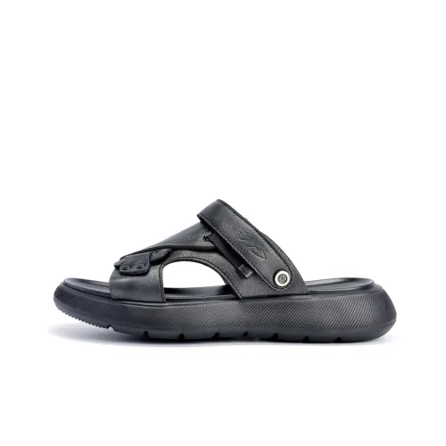 Satchi Beach Sandals Men Black