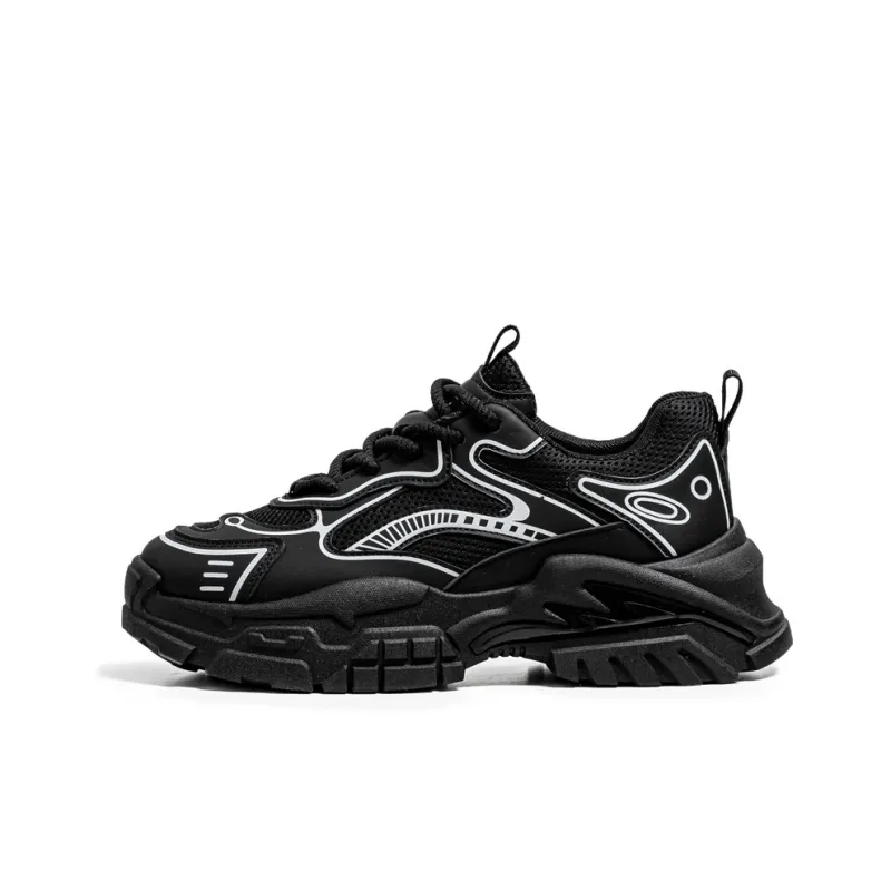 RBV Anti-Slip Wear-Resistant Low-Top Chunky Sneakers Men's-3