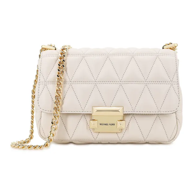 MICHAEL KORS Sloan Sheepskin Chain Bag, Shoulder Bag, Crossbody Bag Small Size Women's Cream-1