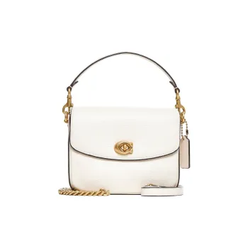 COACH Cassie Calfskin Shoulder Bag Crossbody Bag Handbag Small Size Women's White