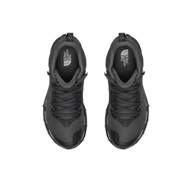 THE NORTH FACE Vectiv Fastpack Futurelight Anti Slip Wear Resistant Mid Top Trekking Shoes Women's Black Purple-1