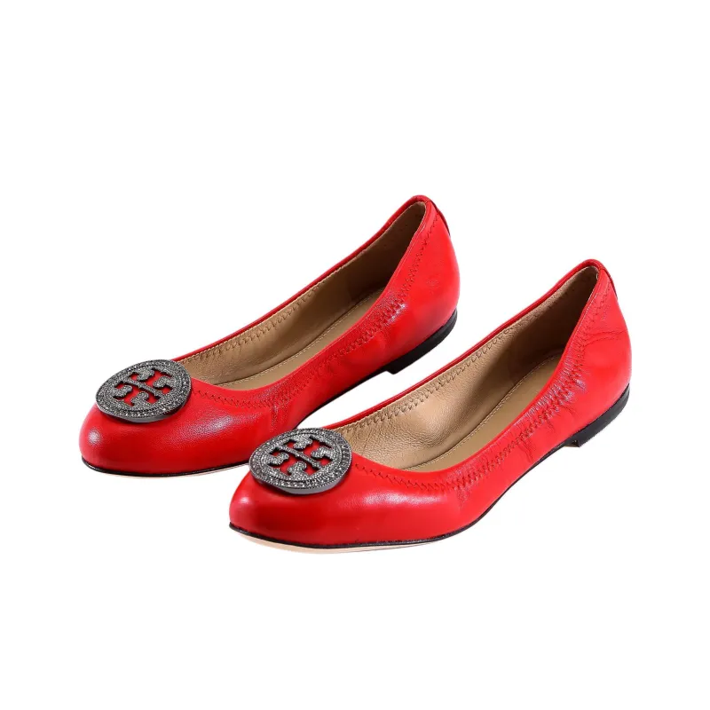 TORY BURCH Casual Single Shoes Women's Red-3