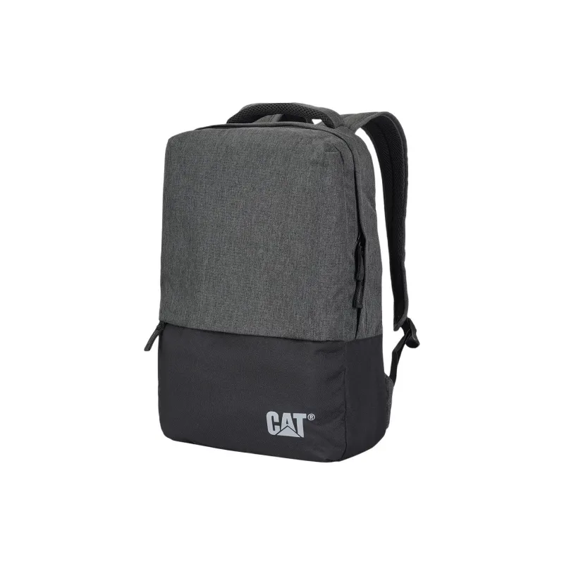 CAT Polyester Backpack Medium Size Unisex Black/Dark Gray/Black-4