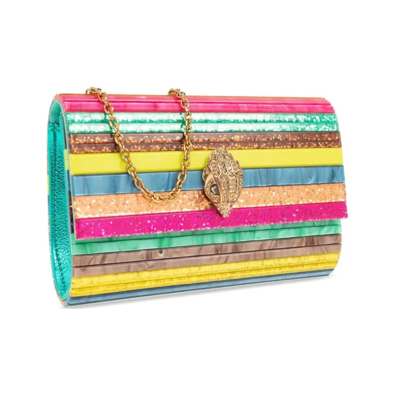Kurt Geiger London Plexiglass Clutch, Shoulder Bag, Crossbody Bag Women's Multicolor-1