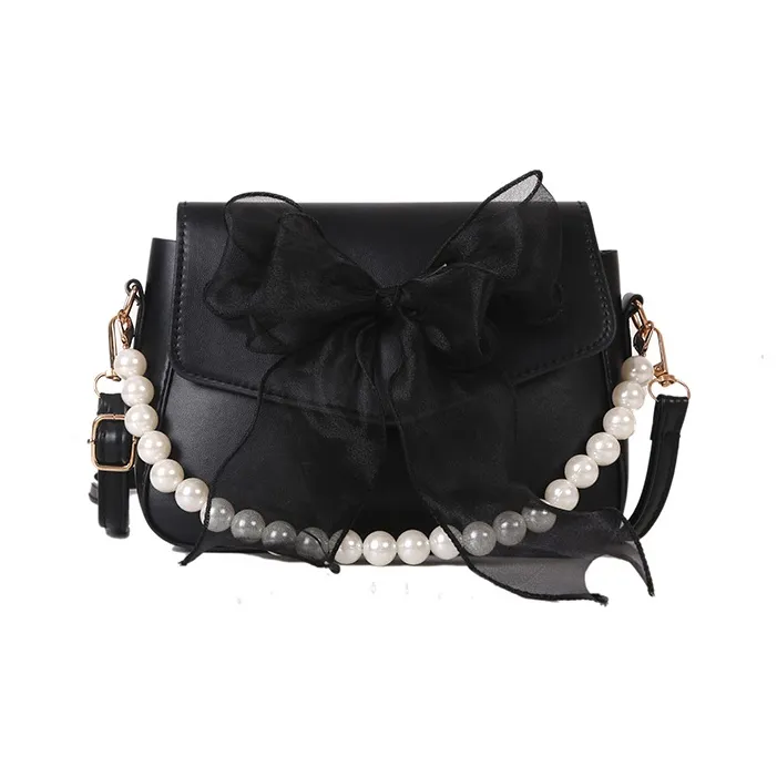 PULUWIRR Pu Crossbody Bag Medium Size Women's Black/Blue/Pink/White-17