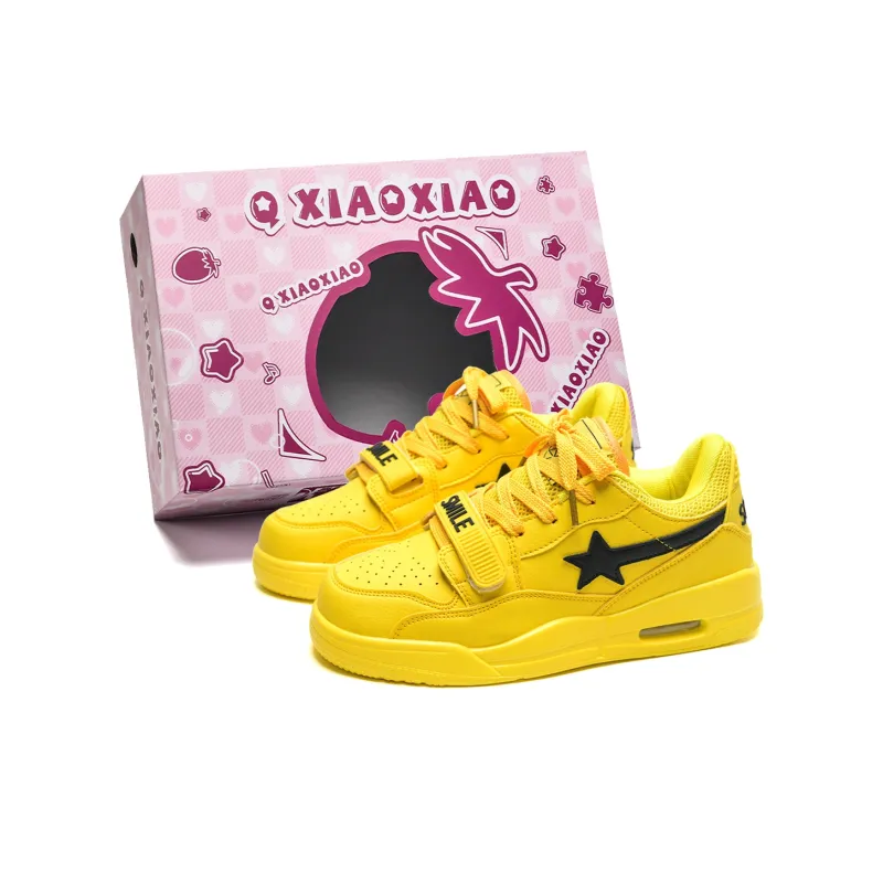 Circle Small Coverage Wear-Resistant Lightweight Breathable Low-Top Skateboard Shoes Unisex-0