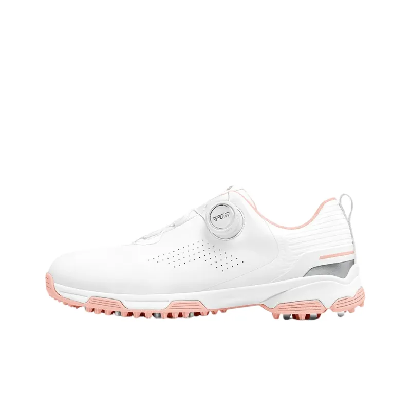 PGM Low Top Golf Shoes Women's White Pink-0