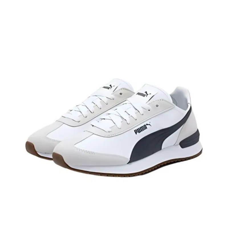 PUMA R78 Wear Resistant Low Top Casual Shoes Unisex Gray White Black-2