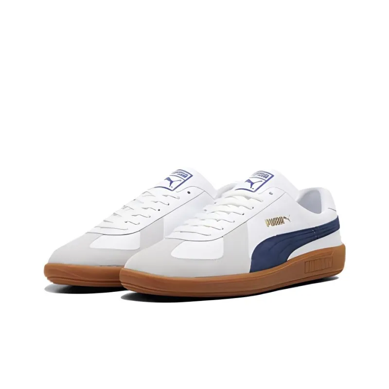 PUMA Army Trainer Anti-Slip Wear-Resistant Low-Top Skateboard Shoes Unisex Marine Blue-2