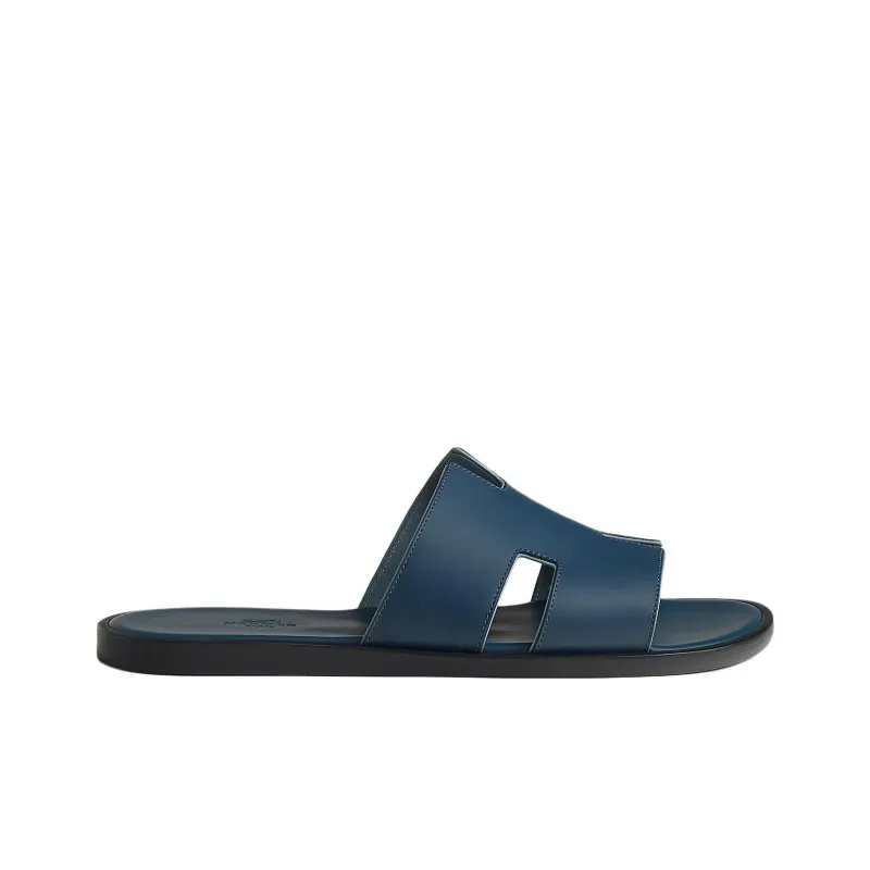 HERMES Izmir Slide Slippers Women's Blue-1