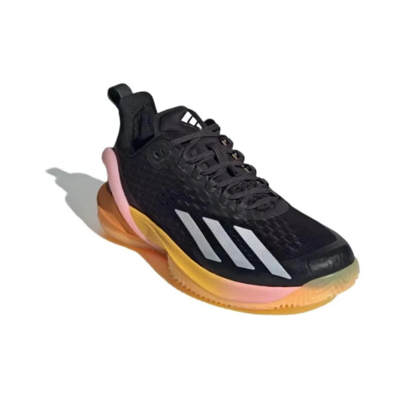 Adidas Adizero Cybersonic Abrasion Resistant Low Top Tennis Shoes Women's Black White-2