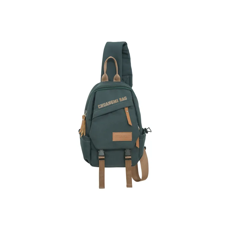 BAODIDAISHU Nylon Fabric Shoulder Bag Crossbody Bag Sling Bags Regular Unisex White Black Khaki Green-12