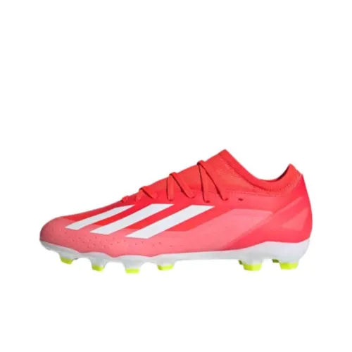 Adidas X CRAZYFAST LEAGUE Artificial Ground Anti Slip Wear Resistant Soccer Shoes Men's Red White
