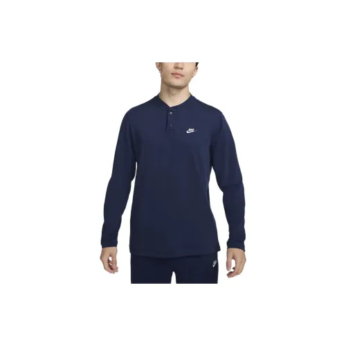 Nike Club Shirts Men Midnight Navy